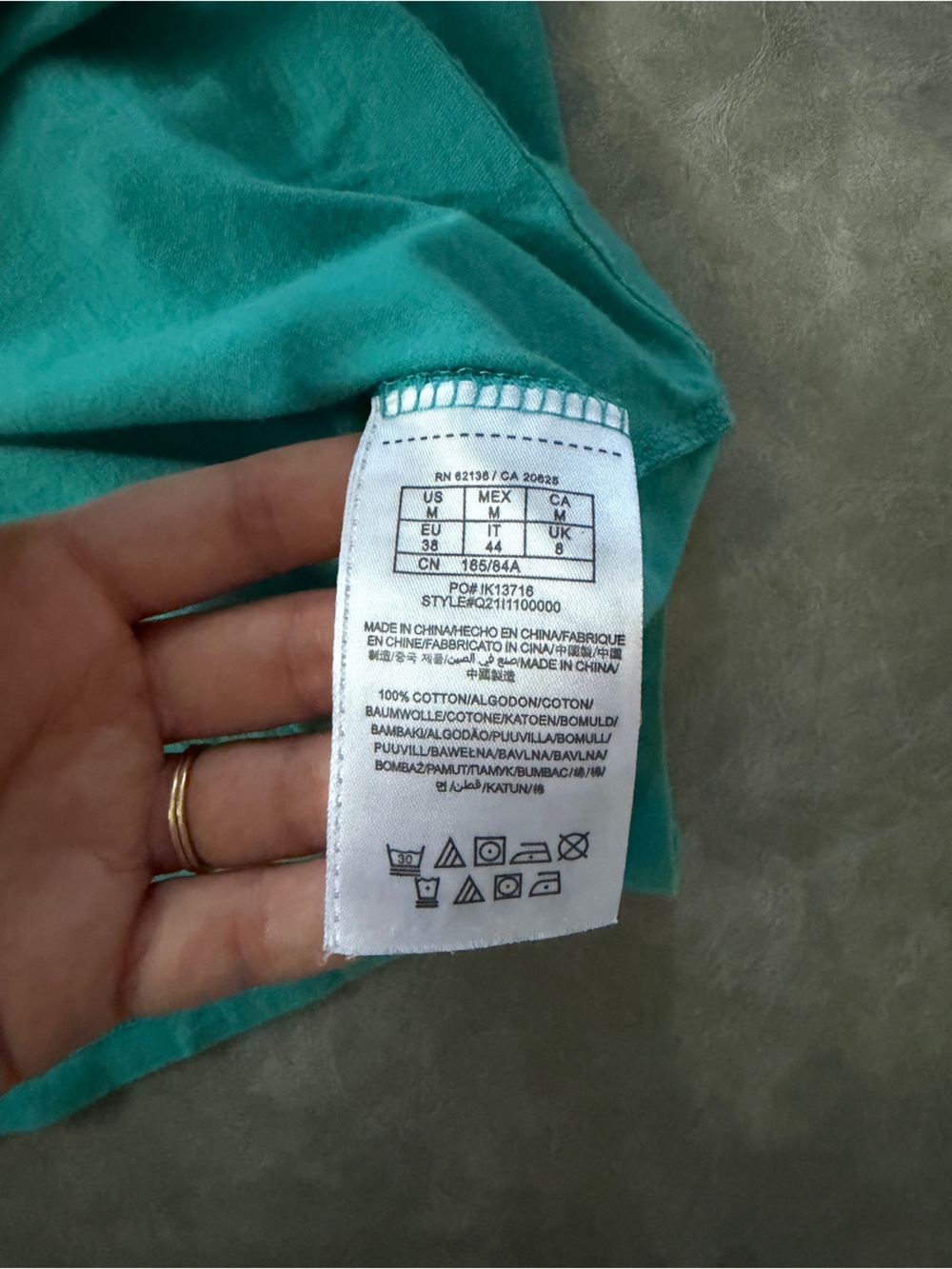 Y2K Guess Teal Rhinestone Short Sleeve Model Off Duty Baby Tee - Picture 11 of 13